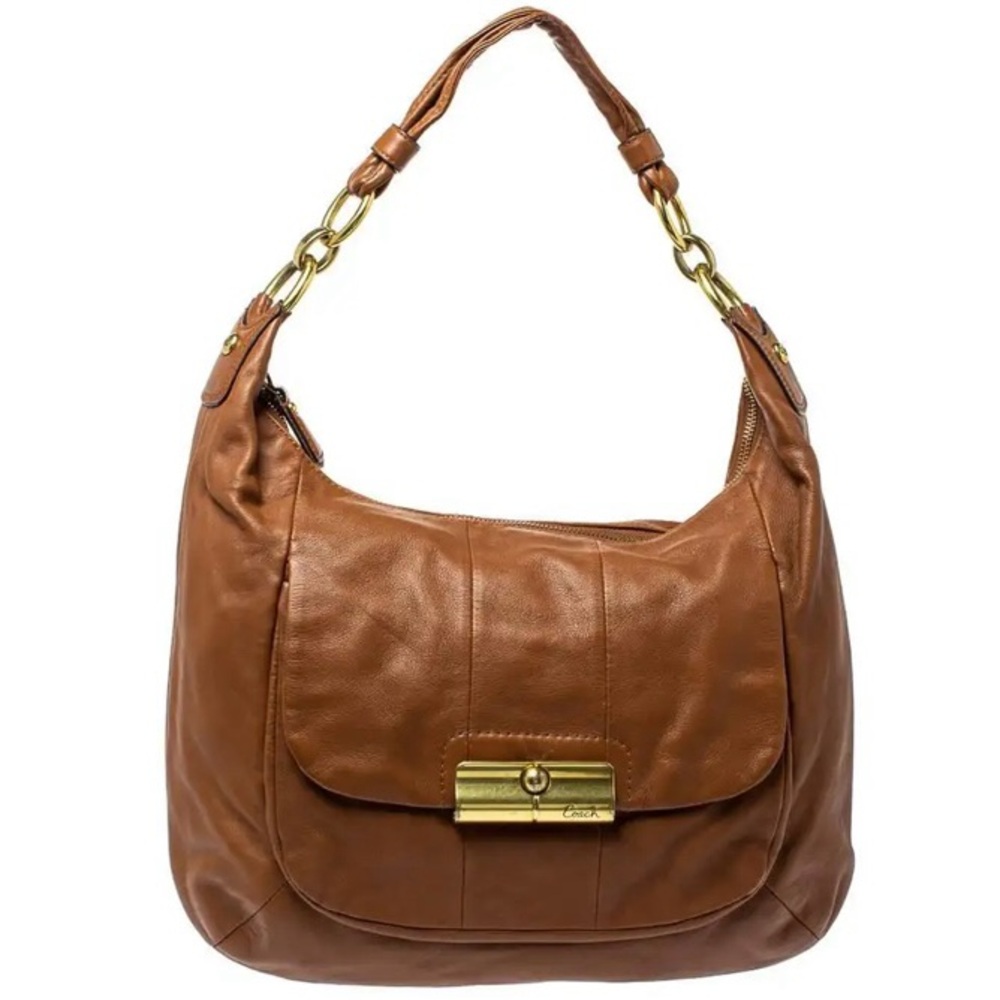 Coach Brown and Tan Hobo Bag